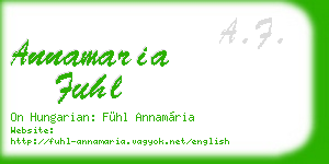 annamaria fuhl business card